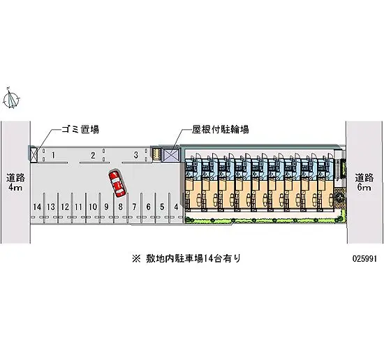 ★手数料０円★福井市乾徳３丁目　月極駐車場（LP）